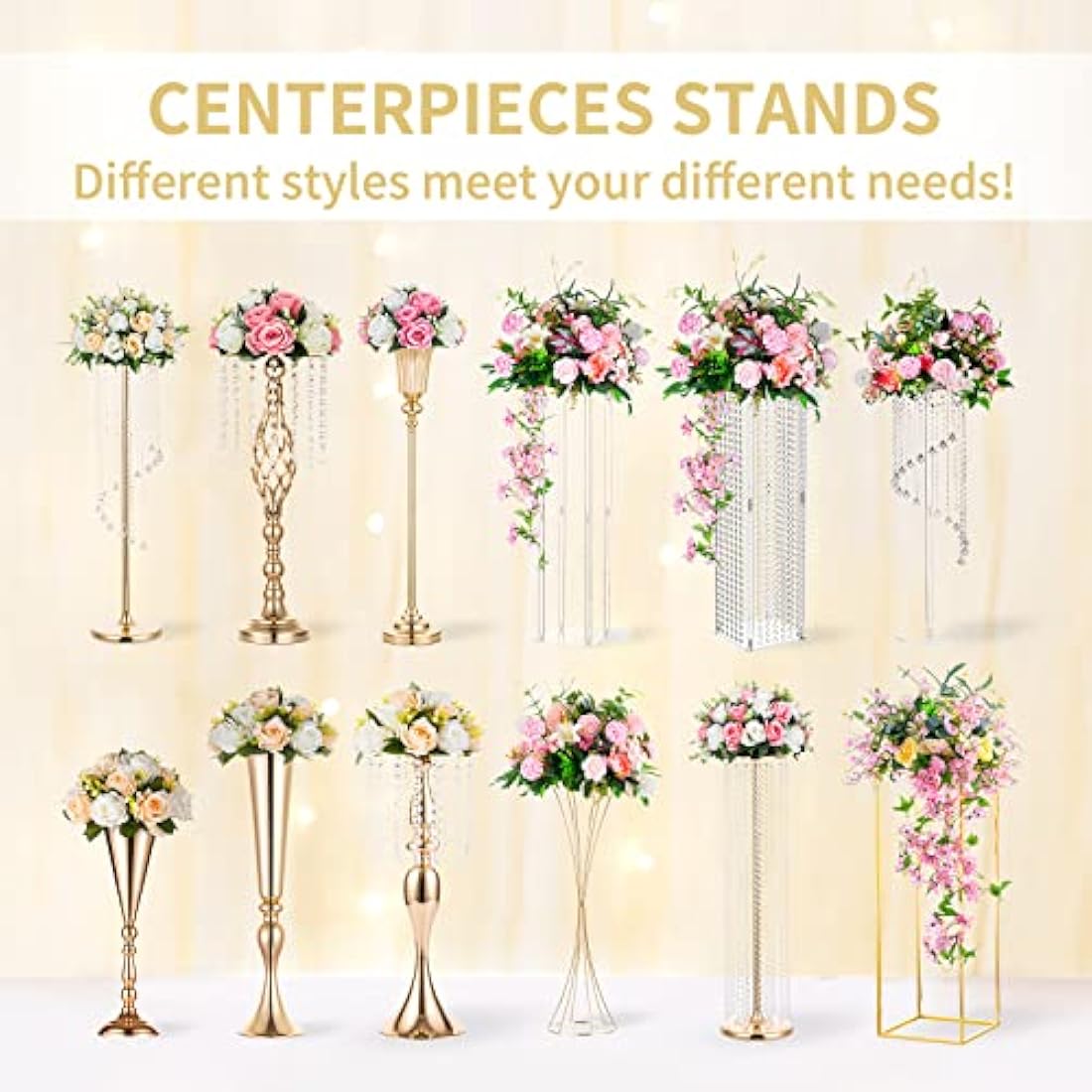 NUPTIO Artificial Flower Ball Centrepieces: 2 Pcs Royal Blue & White Fake Flowers Roses Balls 24cm Diameter for Centerpiece Faux Silk Rose Arrangements for Wedding Reception Party Table Decorations