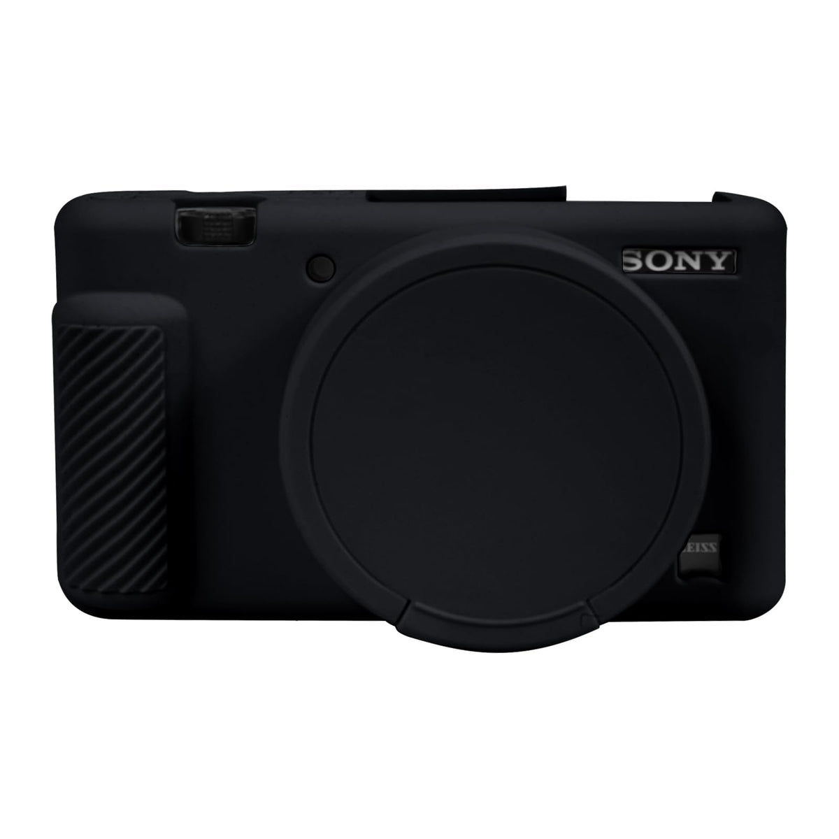 Sony ZV-1 Silicone Case Cover with Protective Sleeve Body Skin and Removable Lens Cap for Digital Camera