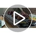 Black Rock Grill Steak on a Stone Grill Set, Sizzling Lava Stone Cooking Set