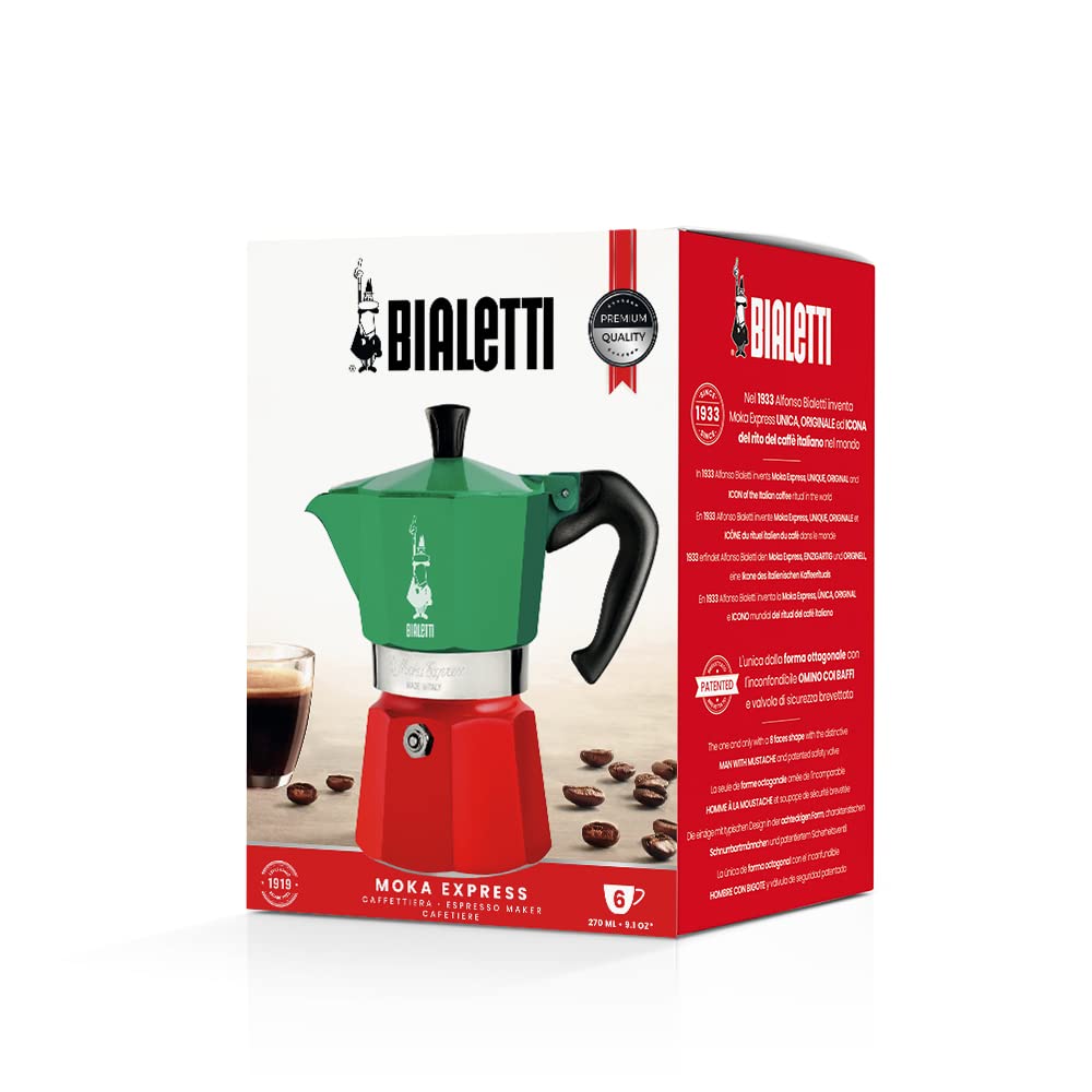 Bialetti Moka Express 6 Cup Espresso Maker