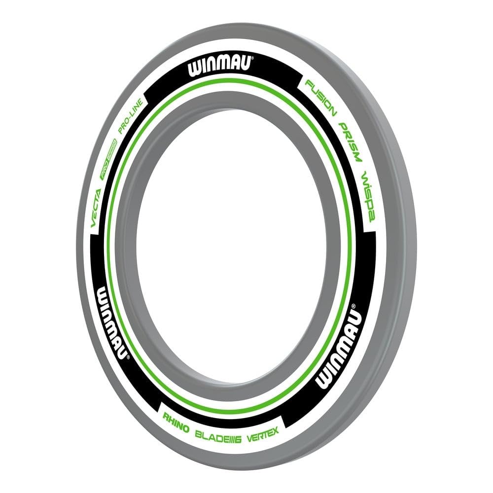 WINMAU Dart Board Surround Ring - Advance White and Green Dartboard Surround - Backboard Wall Protector