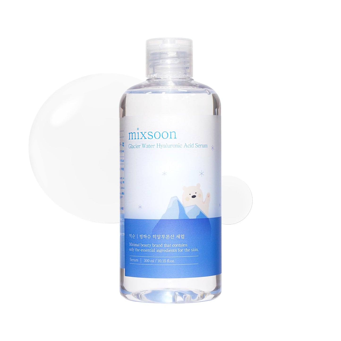 mixsoon Glacier Water Hyaluronic Acid Serum, Deep Hydration & Moisture Boost for Plump Skin, Restores Skin?s Moisture Balance, Suitable for All Skin