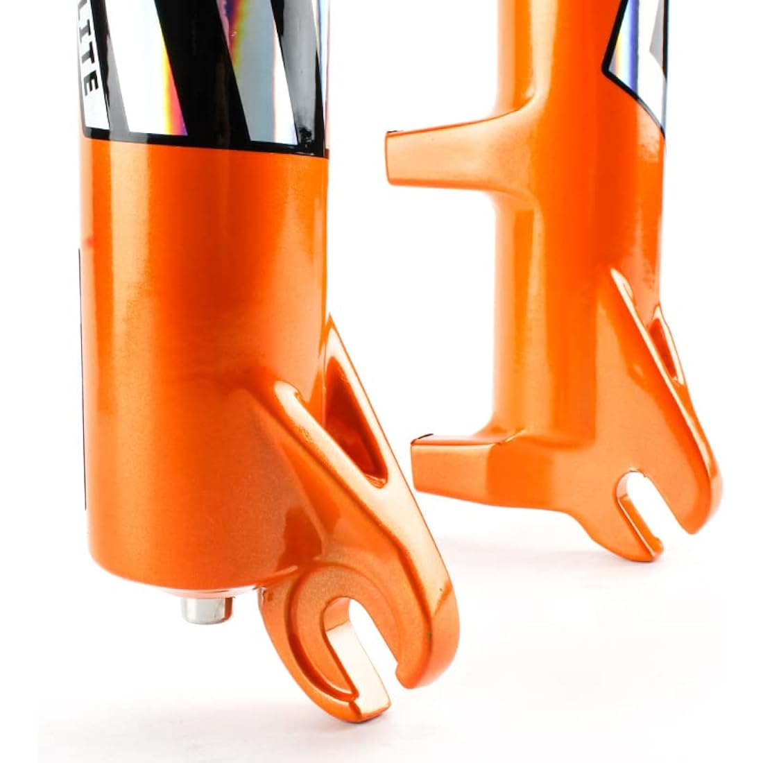 splumzer Bicycle Suspension Fork 26/27.5/29" for Mountain Bike DH Air Double Shoulder Downhill Abseiling Shock Absorber Straight Tube Ultralight Bicycle Shock Absorber Rebound Adjustment