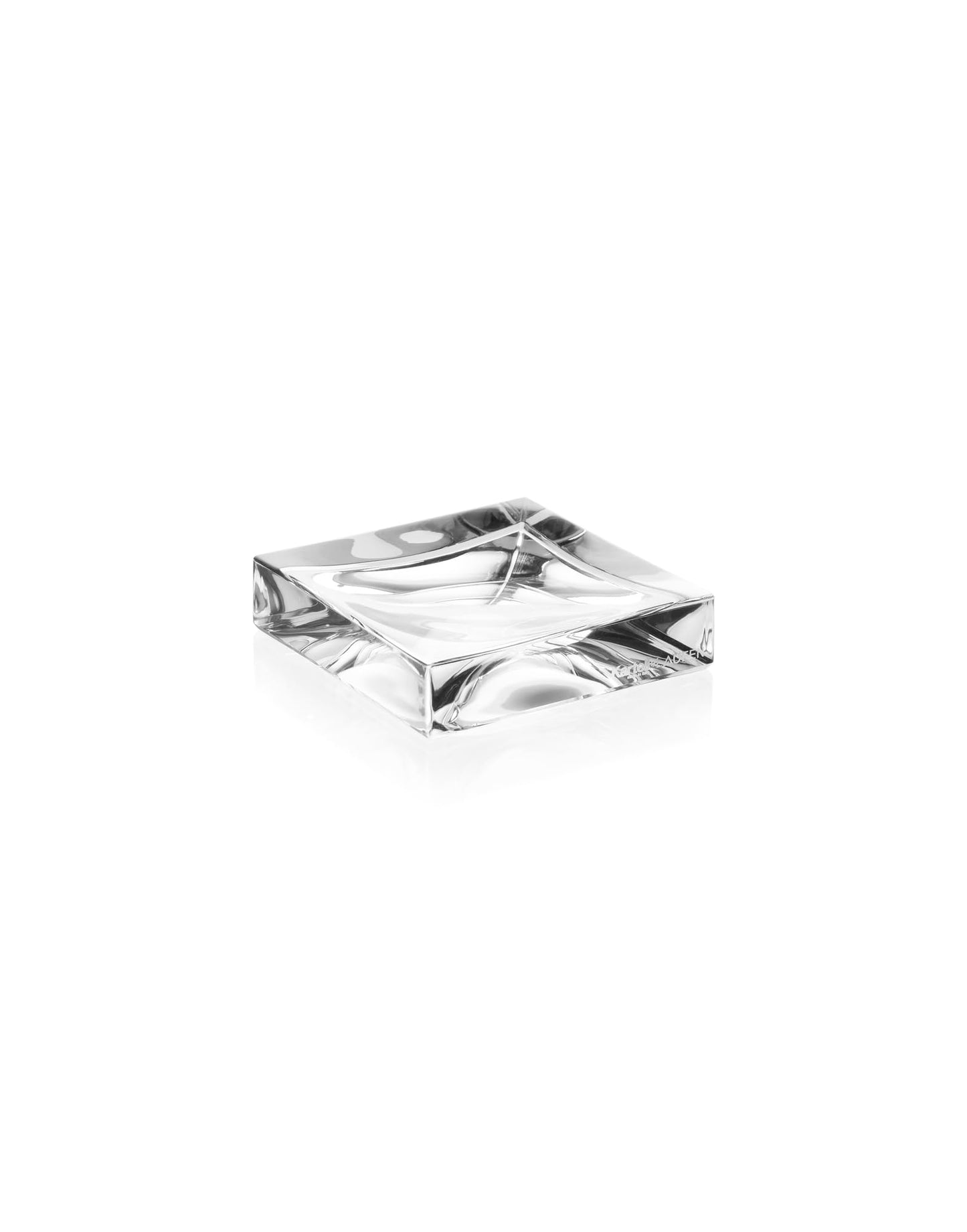 Kartell Boxy Soap Dish, Transparent, 10.5 x 2.4 x 10.5 cm
