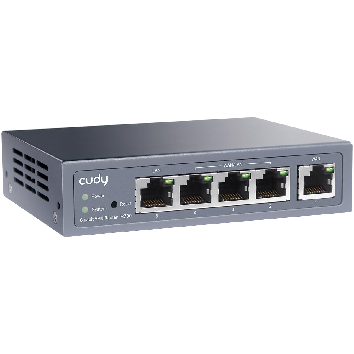 Cudy R700 Gigabit Multi-WAN VPN Router, 4 Gigabit WAN Ports, SMB Router, Load Balance, Lightning Protection, PPTP L2TP WireGuard OpenVPN IPsec