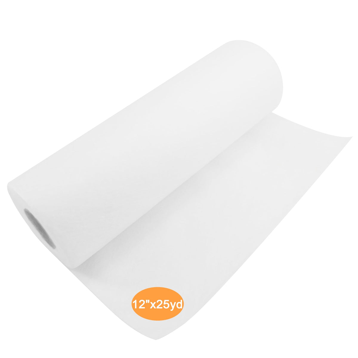 New brothread Wash Away - Water Soluble Machine Embroidery Stabilizer Backing & Topping 12" x25Yd roll - Light Weight 40gm (1.5oz) - Cut into Variable