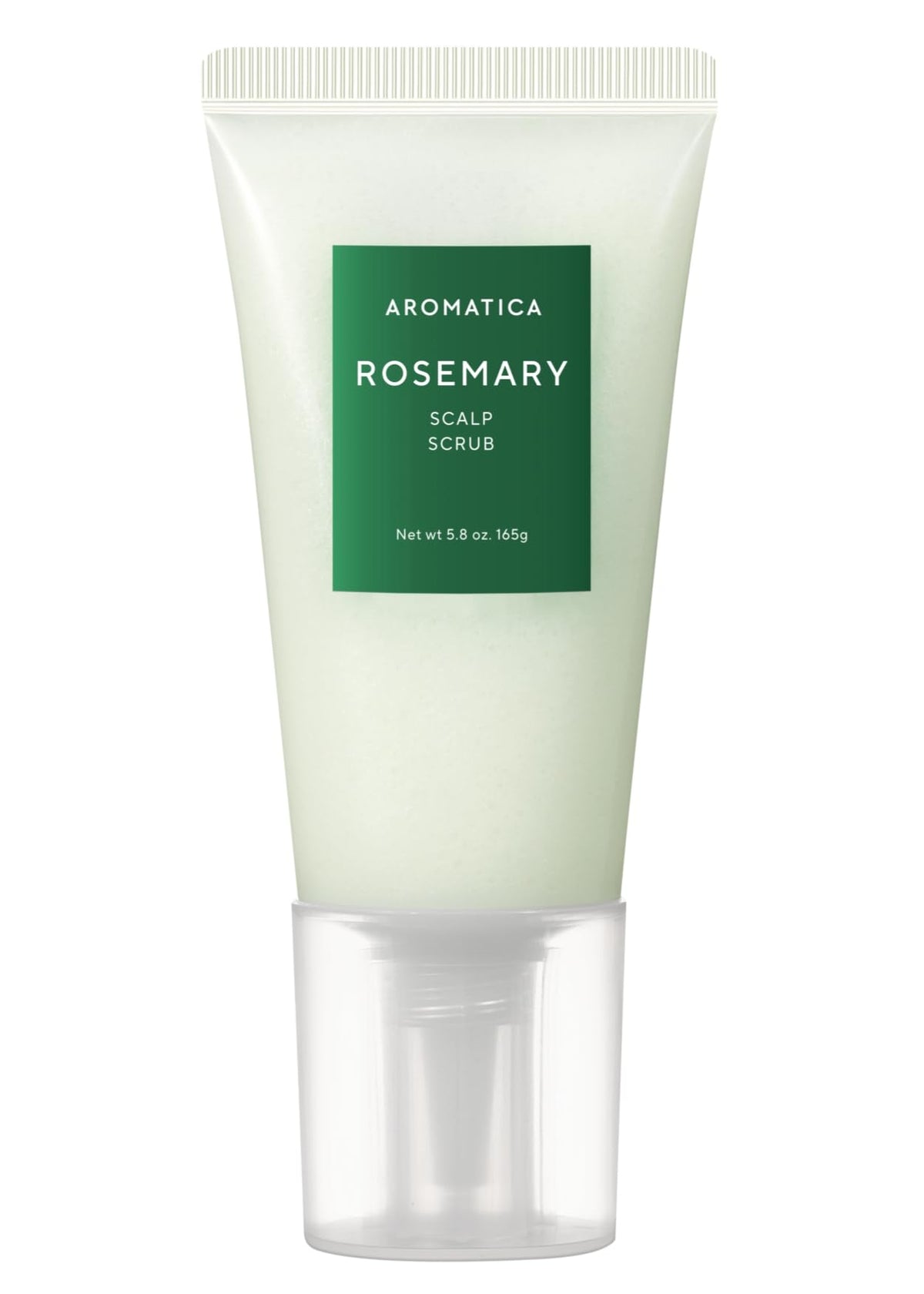 AROMATICA Rosemary Scalp Scrub 5.82oz / 165g, Sulfate-Free, Silicone-Free, Vegan, Scalp Cleansing with Salt Granules, Invigorates and Exfoliates