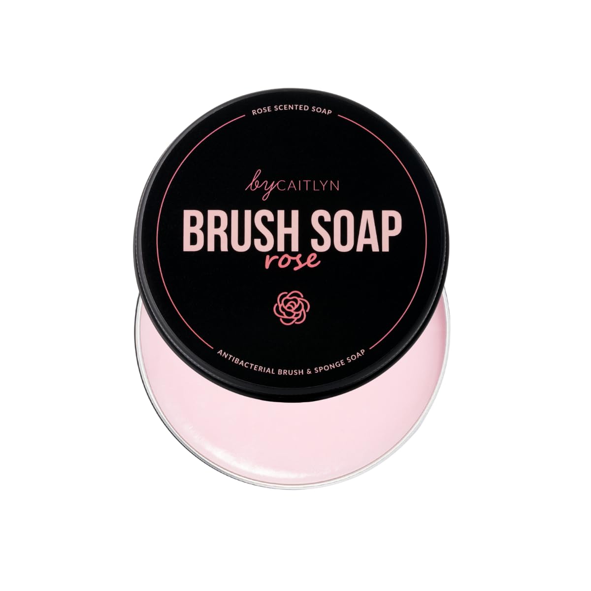 By Caitlyn Antibacterial Brush & Sponge Soap (Rose Scent) ? Deep Clean Makeup Brush & Sponge Cleaner ? Gentle, Effective & Fast-Drying Formula for