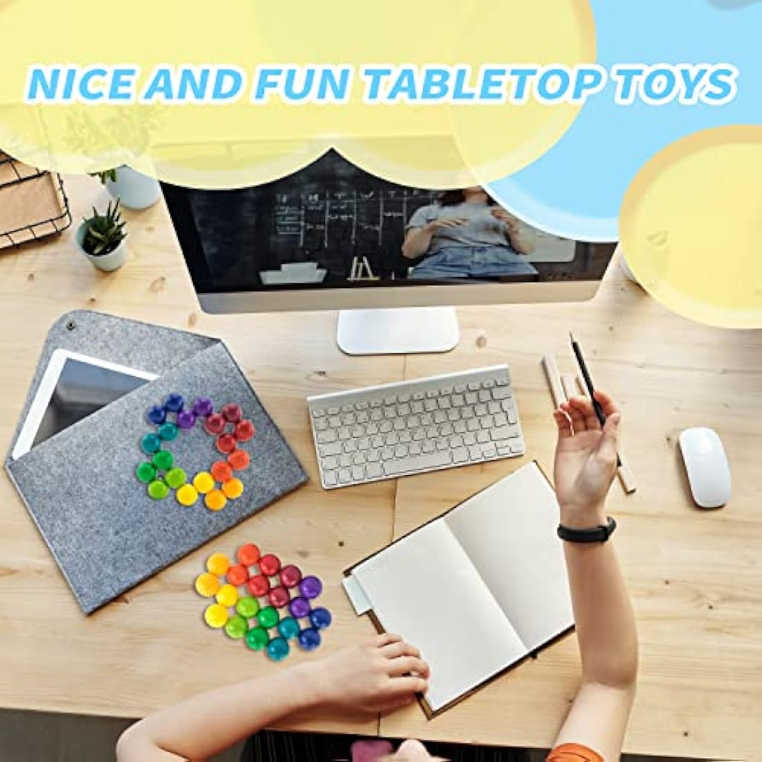 Zayin Fidget 3D Puzzle Ball Sensory Toys Office Desk Toy Used to Relieve Stress, Anxiety, Autism Toys Fun educational children's Toy Christmas Birthday Gift (Small 0.78in/2cm)