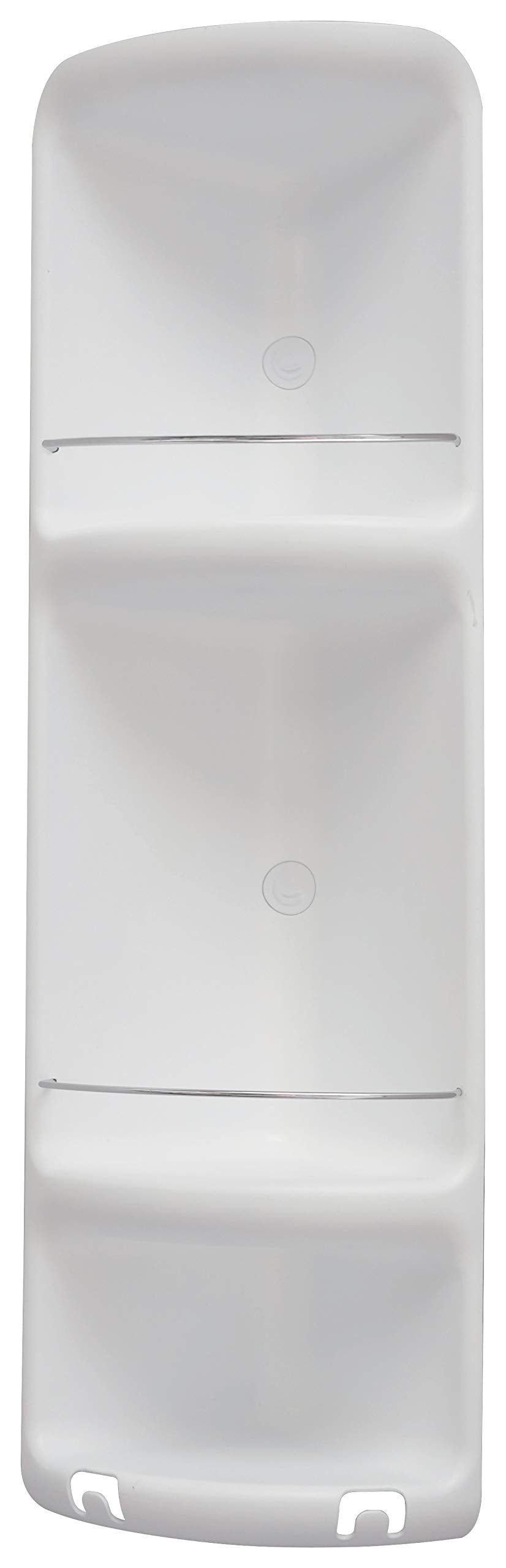 Gedy Shower Storage, Metal, thermoplastic resins, White, Grande