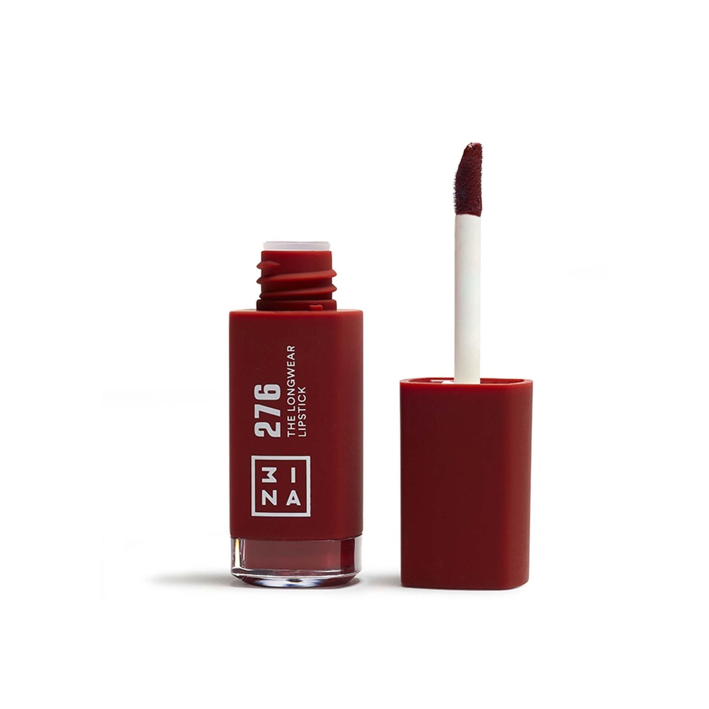 3INA MAKEUP - The Longwear Lipstick 276 - Shiny Brown Long Lasting - Matte Liquid with Hyaluronic Acid