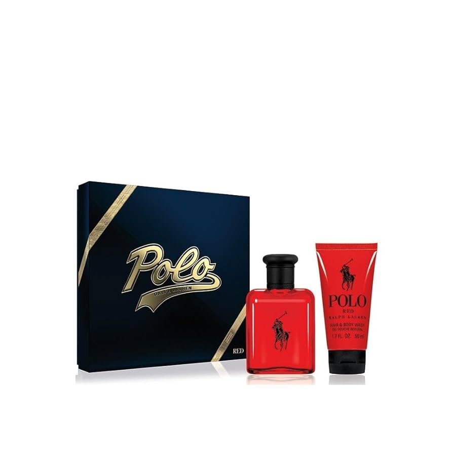 Ralph Lauren Polo Red Gift Set 75ml EDT + 50ml Shower Gel Men's Fragrance