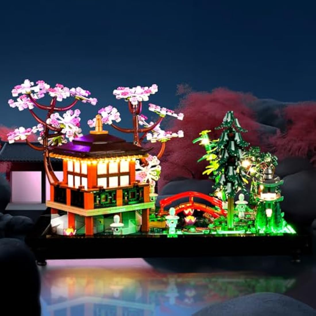 Led Light Kit for Lego Tranquil Garden, Led Lighting Set for Lego 10315 Tranquil Garden Botanical Zen Garden Kit Japanese Zen Gardens - Not Include Models, Just Light Kit (Standard Version)