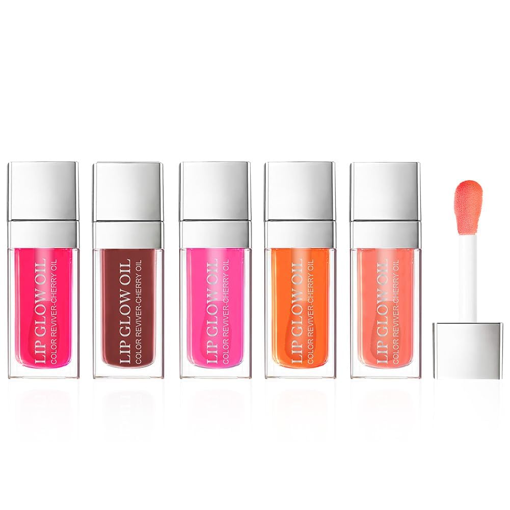 AOOWU Plumping Lip Oil Tint, Moisturizing & Long Lasting Liquid Lipstick, Hydrating Lip Gloss Tint Lipstick for Women
