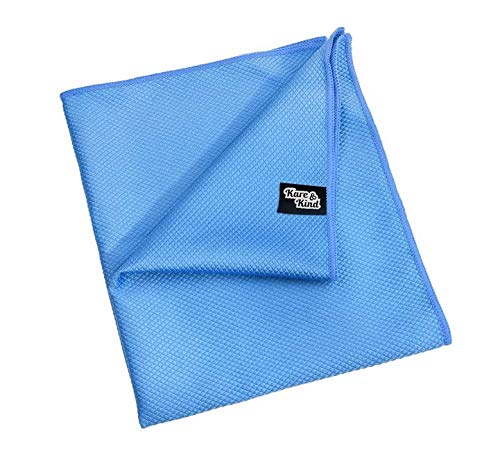 Large 20x16 Inch Microfiber Cleaning Cloth (2 Pack) for Polishing Stainless Steel and Glass to a Perfect Shine - Requires No Cleaning Detergent -