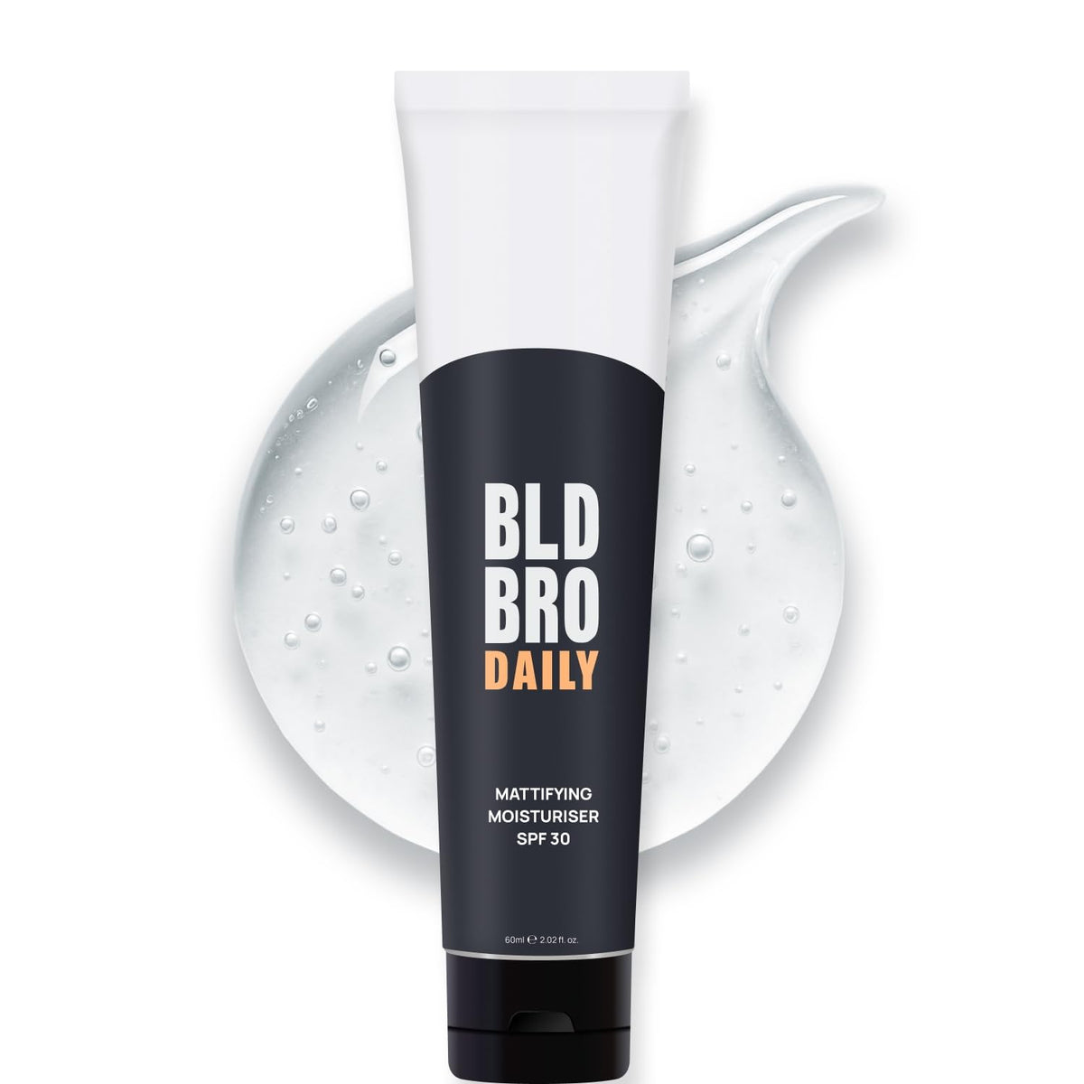 BLD BRO Daily SPF 30 for Bald Men ? Mattifying Gel Moisturiser with UVA/UVB Protection ? Hydrating, Fast-Absorbing & Shine-Free ? 60 ml