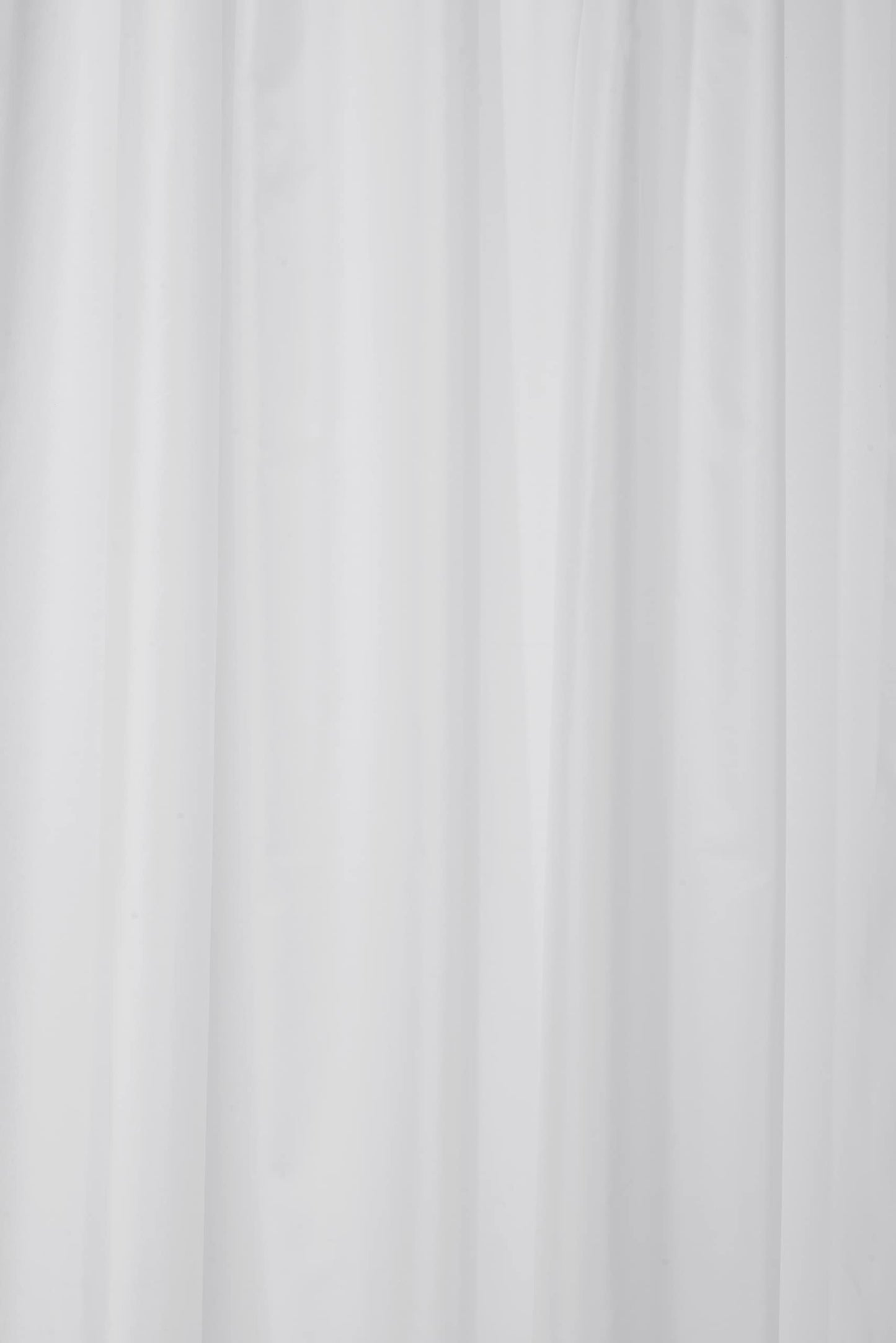 Croydex Plain White Textile Curtain with Hygiene 'N' Clean, 2000 x 2000mm