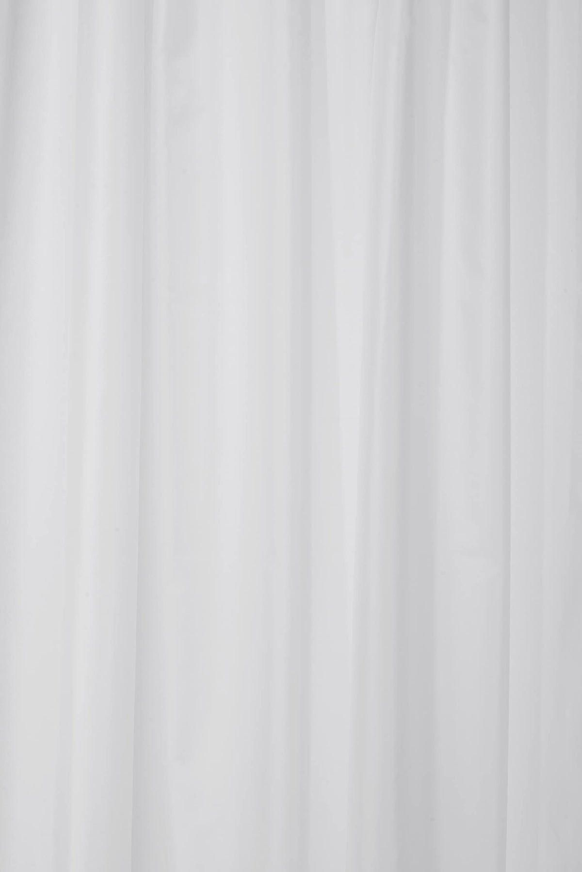 Croydex Plain White Textile Curtain with Hygiene 'N' Clean, 2000 x 2000mm