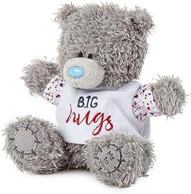 Me to You Tatty Teddy 10cm Bear in Big Hugs - Official Collection White, Grey, 62