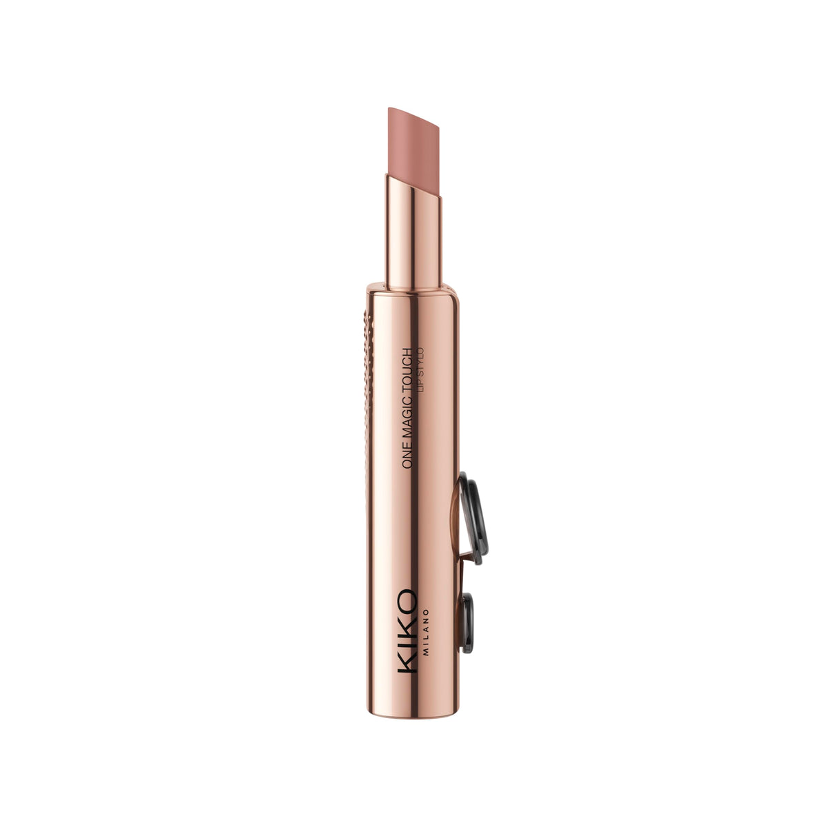 KIKO Milano One Magic Touch Lip Stylo 01, Moisturising Demi-Matt Lipstick With One-Touch Slide Opening