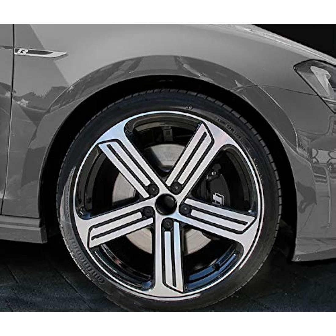 SkinoEu 4 x 65mm Wheel Centre Alloy Hub Center Caps Compatible with VW 3B7 601 171 / 6U7 601 171 Black Hubcaps CV 4