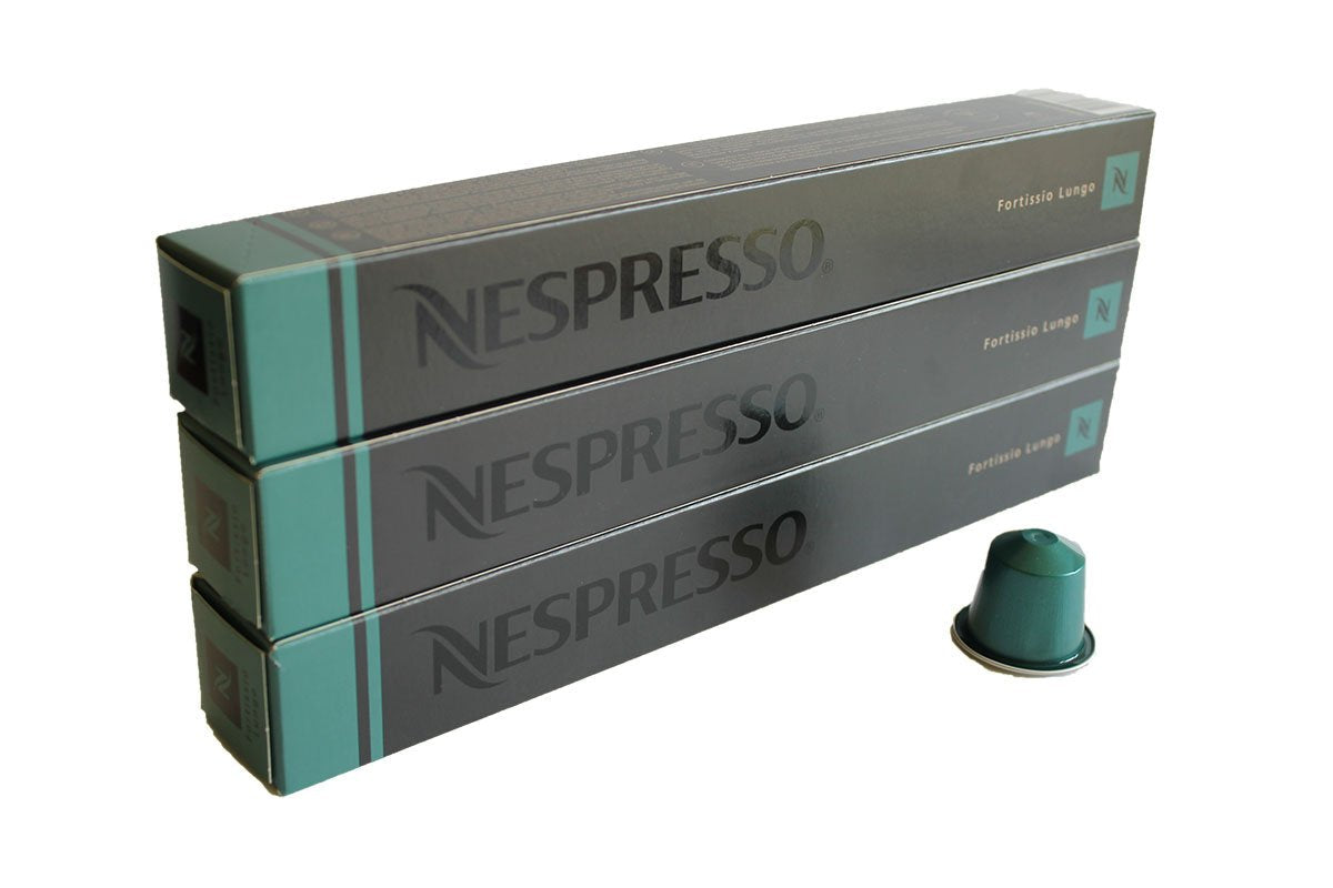 Nespresso Fortissio Lungo Flavour Coffee Capsules Pods Original 3 Sleeve 30 Pods