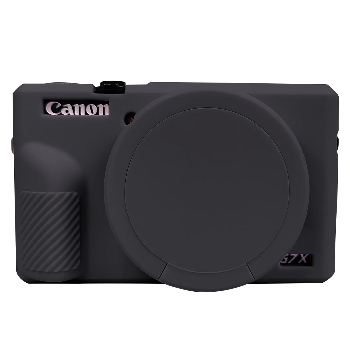 Camera Case for Canon G7 X Mark III, G7X3 Camera Cover Soft Silicone Protective Case Body Skin Sleeve with Removable Lens Cover for Canon Powershot