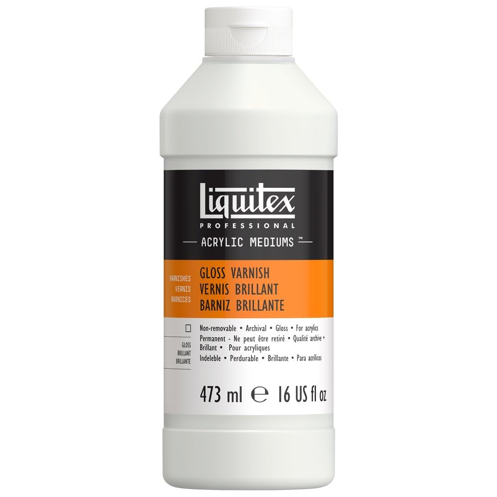 Liquitex 6216 Professional Gloss Varnish, 473 ml,White
