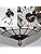 Skyweel Tiffany Style Stained Glass Ceiling Lamp - 16 Inch White Flush Mount Lighting Fixture