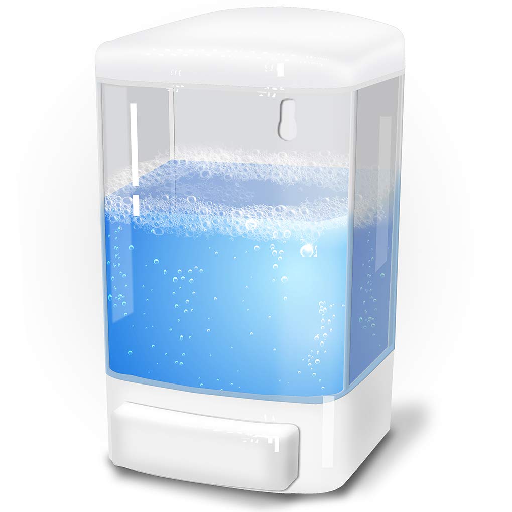 Evhome Manual Soap Dispenser Wall Mount Hand Sanitizer Dispenser 33.8oz Commercial Soap Dispenser for Bathroom Kitchen Restaurant School, Shampoo