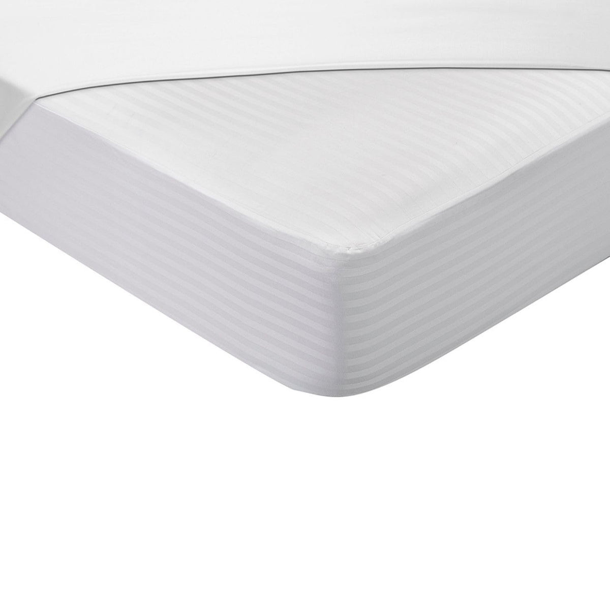 Pikolin Home – Ticking Mattress Protector, 100% Cotton, white, Lit 105-105 x 190/200 cm
