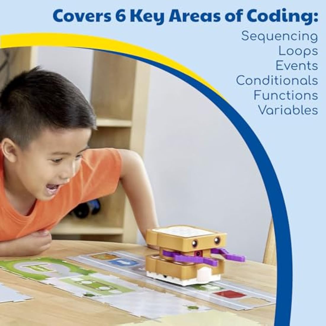 Thames & Kosmos Kids First Coding & Robotics, Kids Science Kit, Learning Resources for Coding and Physical Engineering, STEM Toys for Science Experiments, Age 4-8