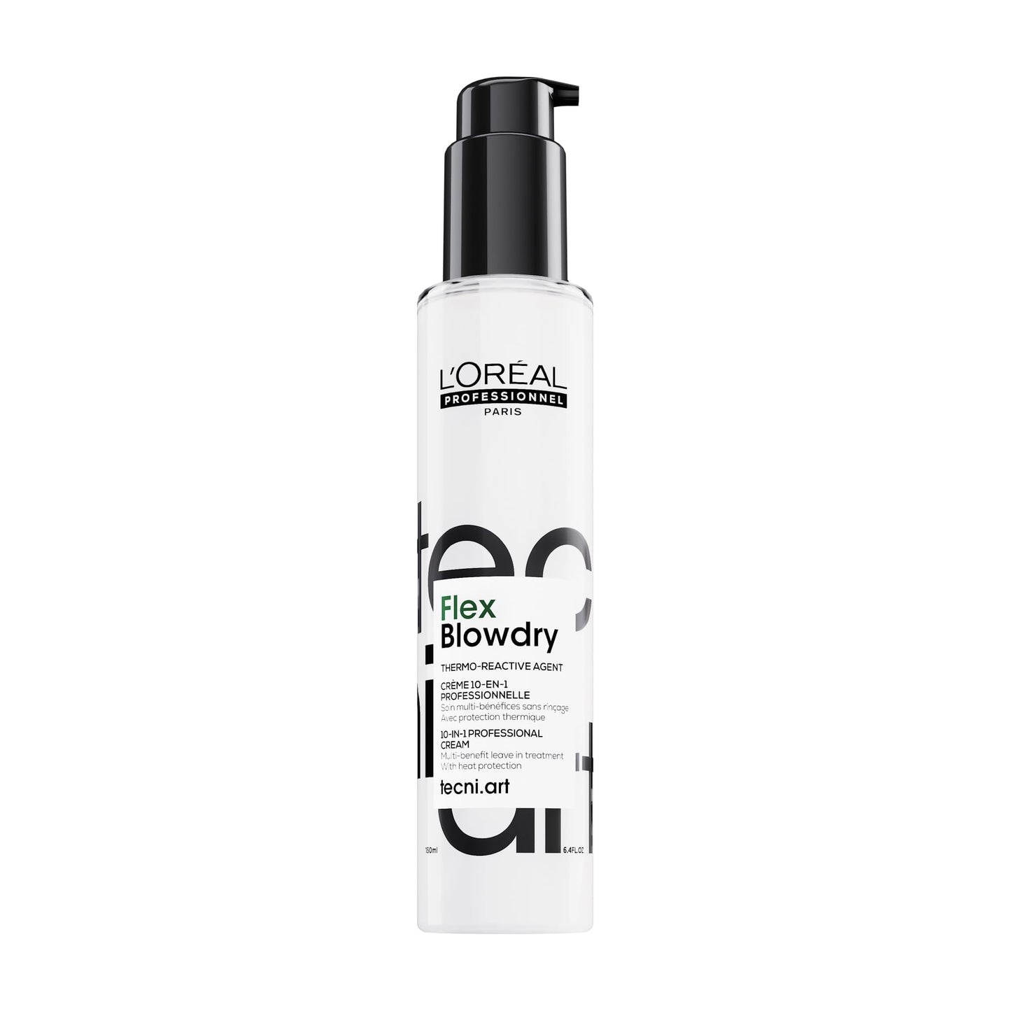 L'Or?al Professionnel Tecni.ART Flex Blowdry, 10-in-1 Benefits, Leave-In Treatment, Heat Protection Styling Cream, Suitable for All Hair Types, 150ml