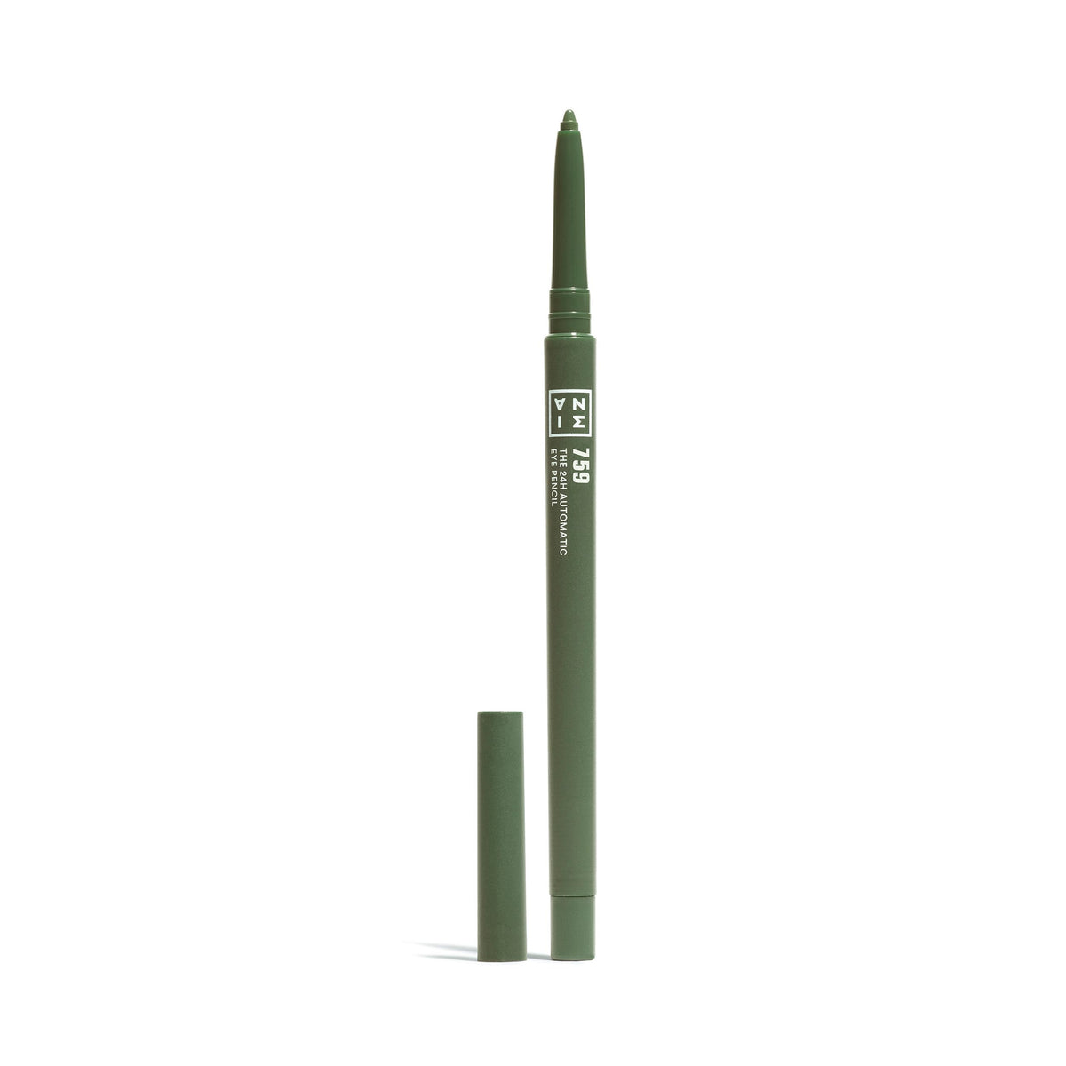 3INA MAKEUP - The 24h Automatic Eye Pencil 759 - Olive Green - Creamy Long Lasting Eyeliner Waterproof - Sharpener & brush