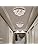 A1A9 Modern Flush Mount Crystal Chandelier, K9 Crystal Droplet Round Chrome Ceiling Lights, Elegant LED Pendant Lamp Fixture for Living Room, Dining Room, Bedroom, Lounge D35cm (4 Lights)
