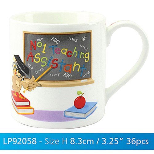 No.1 Teaching Assistant Fine China Mug - Wise Owl Design