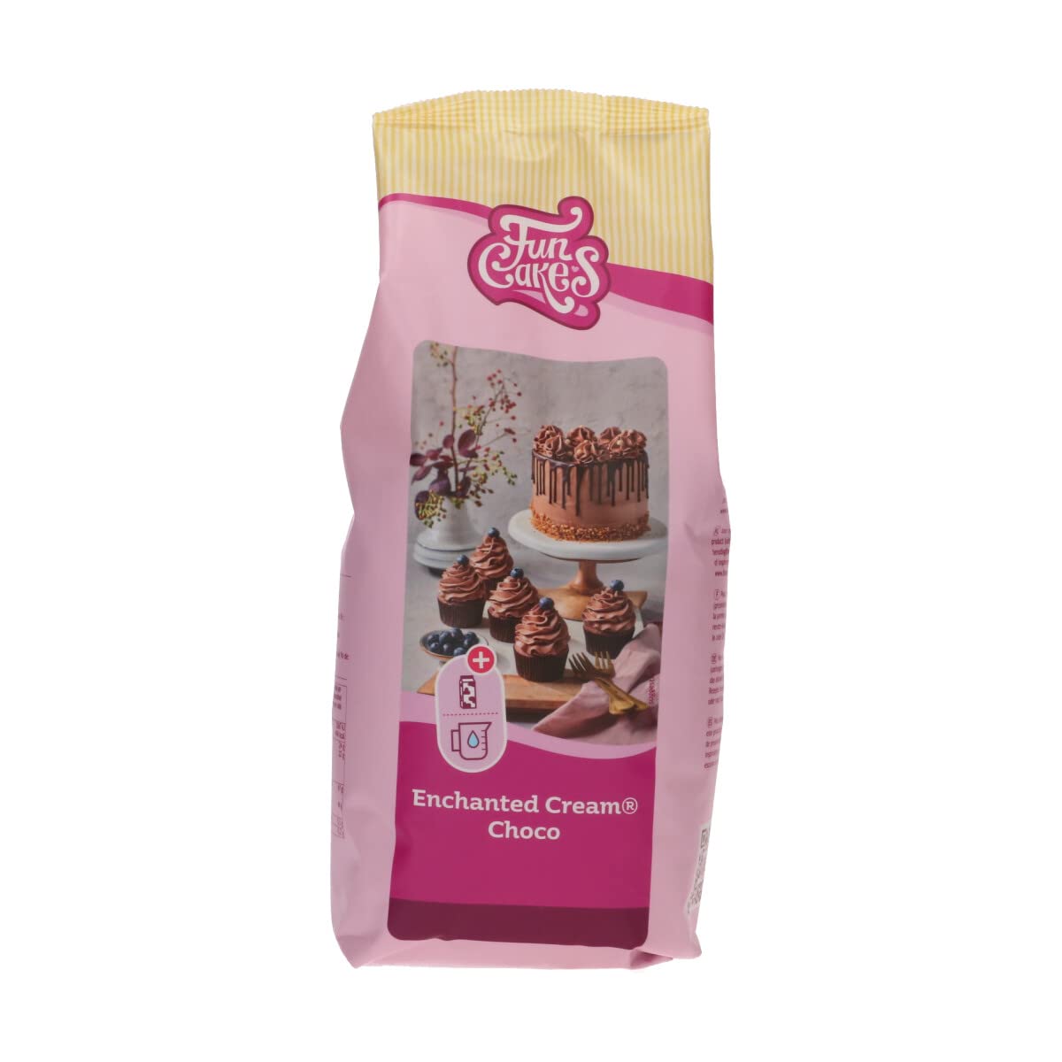 FunCakes Mix for Enchanted Cream? Choco: Easy to Use, Very Light and Fluffy Chocolate Cream, Perfect for Filling and Covering Cakes or as a Topping on