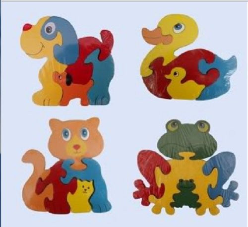 Wooden Toys - Animal Wooden Puzzle - RANDOM - ACKD60930.RANDOM - Ackerman