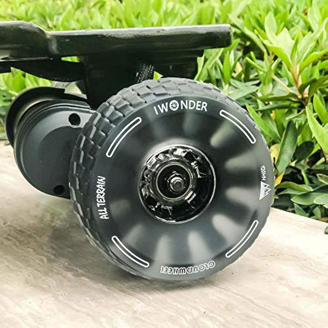 IWONDER Cloud Wheel 120mm Discovery Electric Skateboard Wheels Patented Damping Foam Core All Terrain Off Road Translucent Urethane Longboard Wheels(Not Applicable to Hub Motor