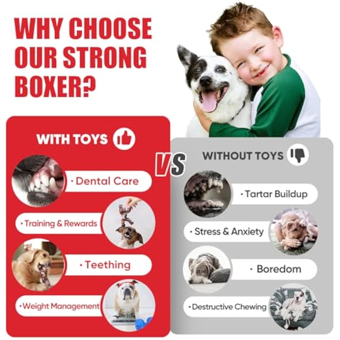 Zinbo Dog Toys for Aggressive Chewers, Indestructible Dog Toys, Tough Dog Toy for Aggressive Chewers Medium/Large Breed, Real Bacon Flavored, Durable Nylon Dog Bone Toys (Large, Beef)