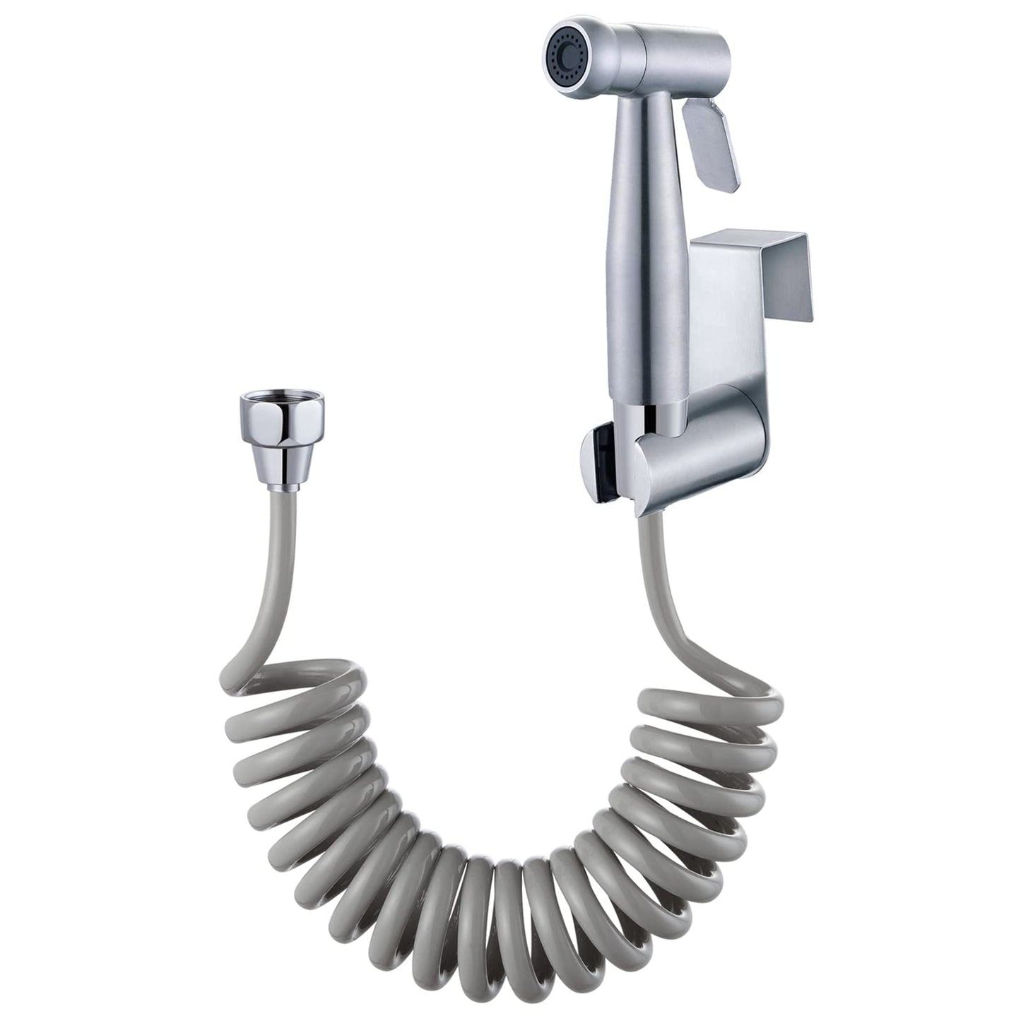 Hand Held Bidet Sprayer - Stainless Steel Sprayer Shattaf Toilet Bidet Shower Head for Bathroom Sink or Toilet - with 59in ABS Flexible Telescopic