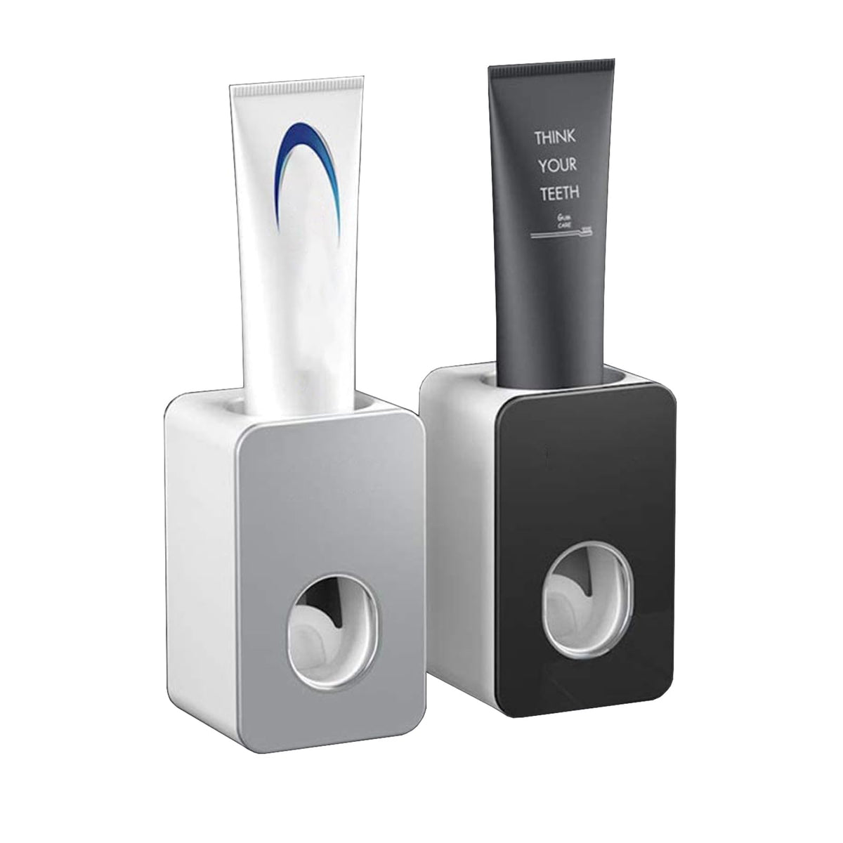 Automatic Toothpaste Dispenser with Wall Mounted,2 PCS Kids Hands Free Toothpaste Squeezer,Waterproof,Dust Free,Trackless Installation,Tooth Paste
