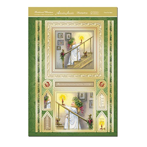 Luxury topper set: Time for Bed traditional Christmas adorable Scorable Individual topper set