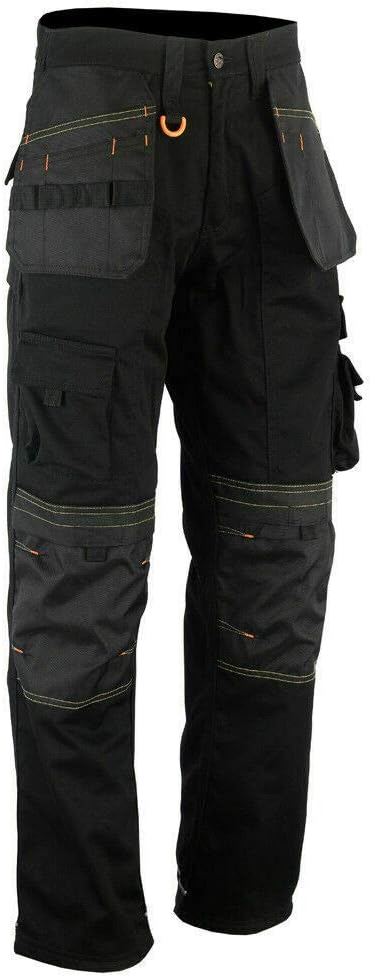 WrightFits Men Holster Work Trousers Black, size 42" waist, 31" leg, New