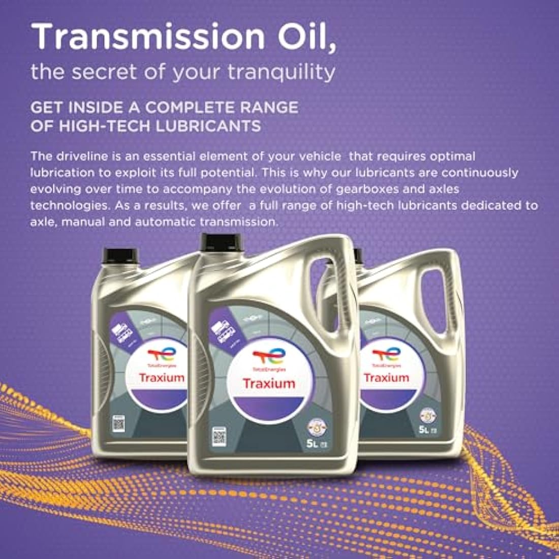 TotalEnergies TRAXIUM DUAL 9 FE Synthetic 75W90 Transmission Oil API GL-4/5, MT-1, SAE J2360-1 Liter