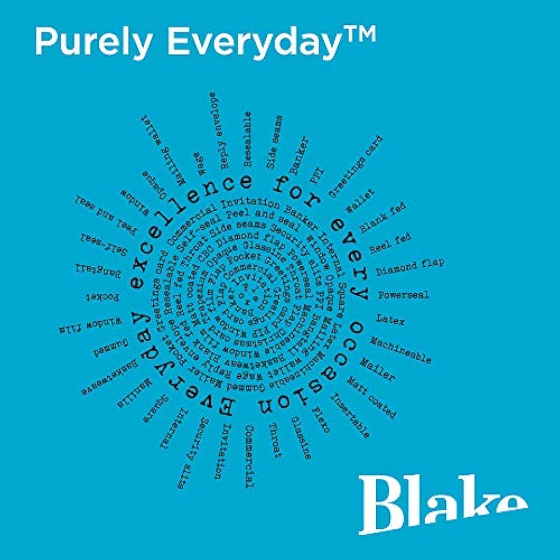 Blake Purely Everyday DL 110 x 220 mm 100 gsm Peel and Seal Envelopes (23882/50 PR) White - Pack of 50