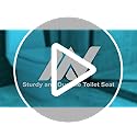 Soft Close Toilet Seat, Oval Standard Size Toilet Seat, Quick-Release for Easy Cleaning, Durable Loo Seat, Comes with Top Fitting by AAN®