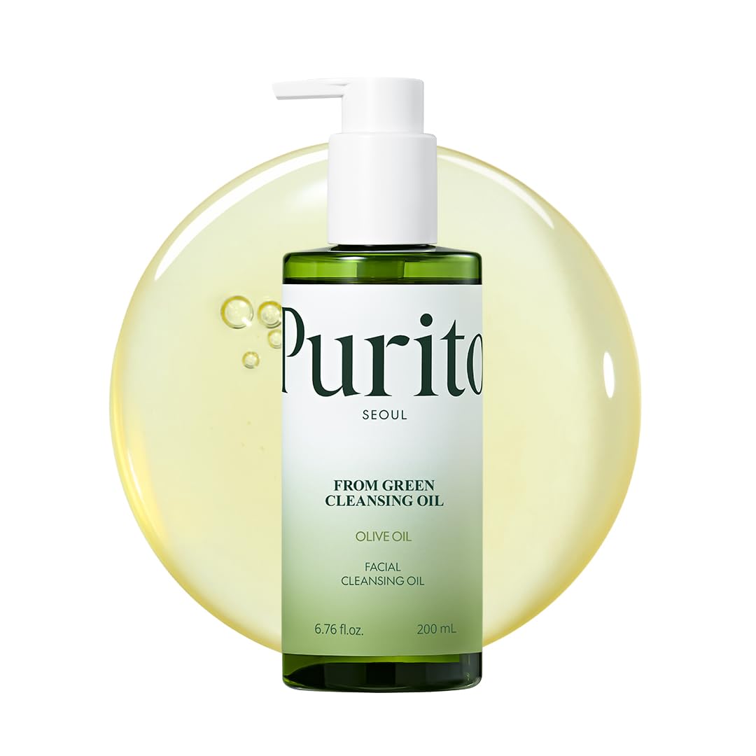 PURITO, From Green Cleansing Oil 6.76 fl.oz / 200ml Gentle Facial Cleanser, Cruelty-free & Vegan, Nature-derived Oils (Renewed)