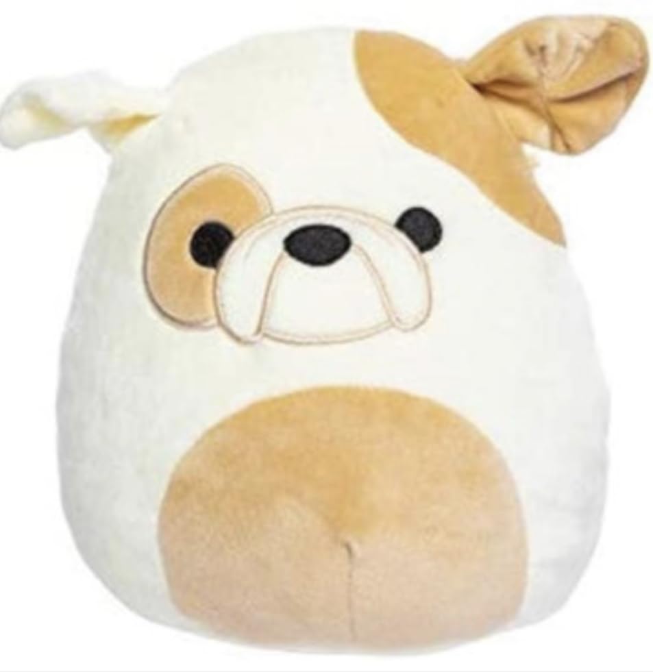 Squishmallows 12" Brock The Bulldog with Fuzzy Belly