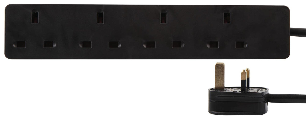 PRO ELEC PELB1413 4-Gang Extension Lead, 20m, Black